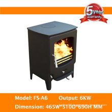 Freestanding Troditional Indoor Cast Iron Solid Fuel Heating Burner